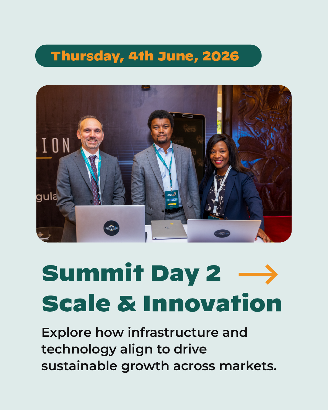 Thursday 4th June 2026 — Summit Day 2: Scale and Innovation